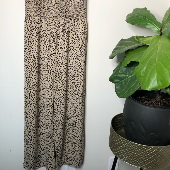 Shein Wide Leg Cami Jumpsuit Romper Dalmation Dots Sz M - Picture 3 of 11